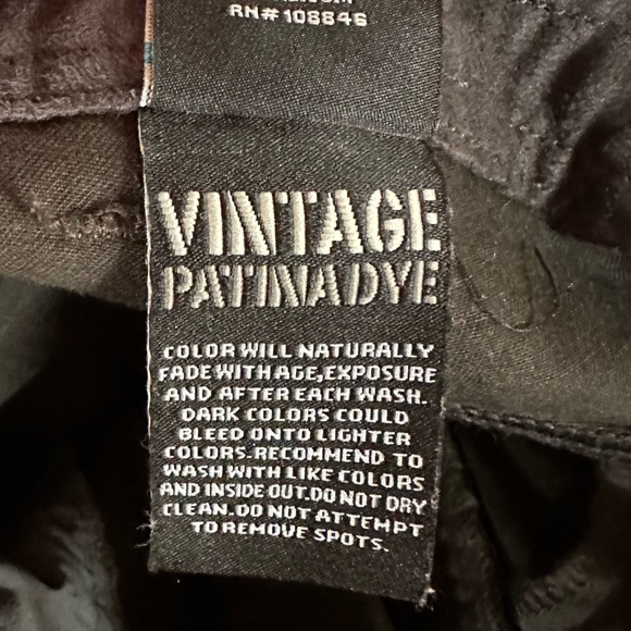 MENS KUHL PANTS / VINTAGE PATINADYE SIZE 34 X 34 / DARK GREY - Picture 4 of 5